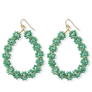 Groene oorbellen