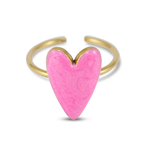 Ring hart Roze