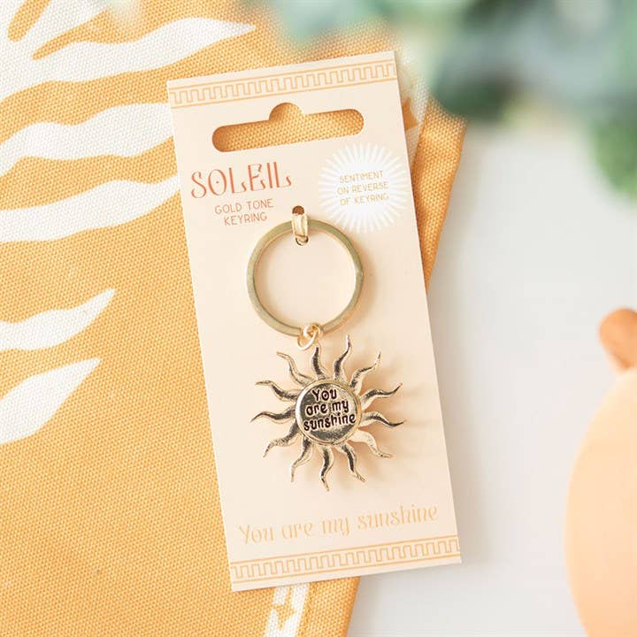 Gouden Zon Sleutelhanger