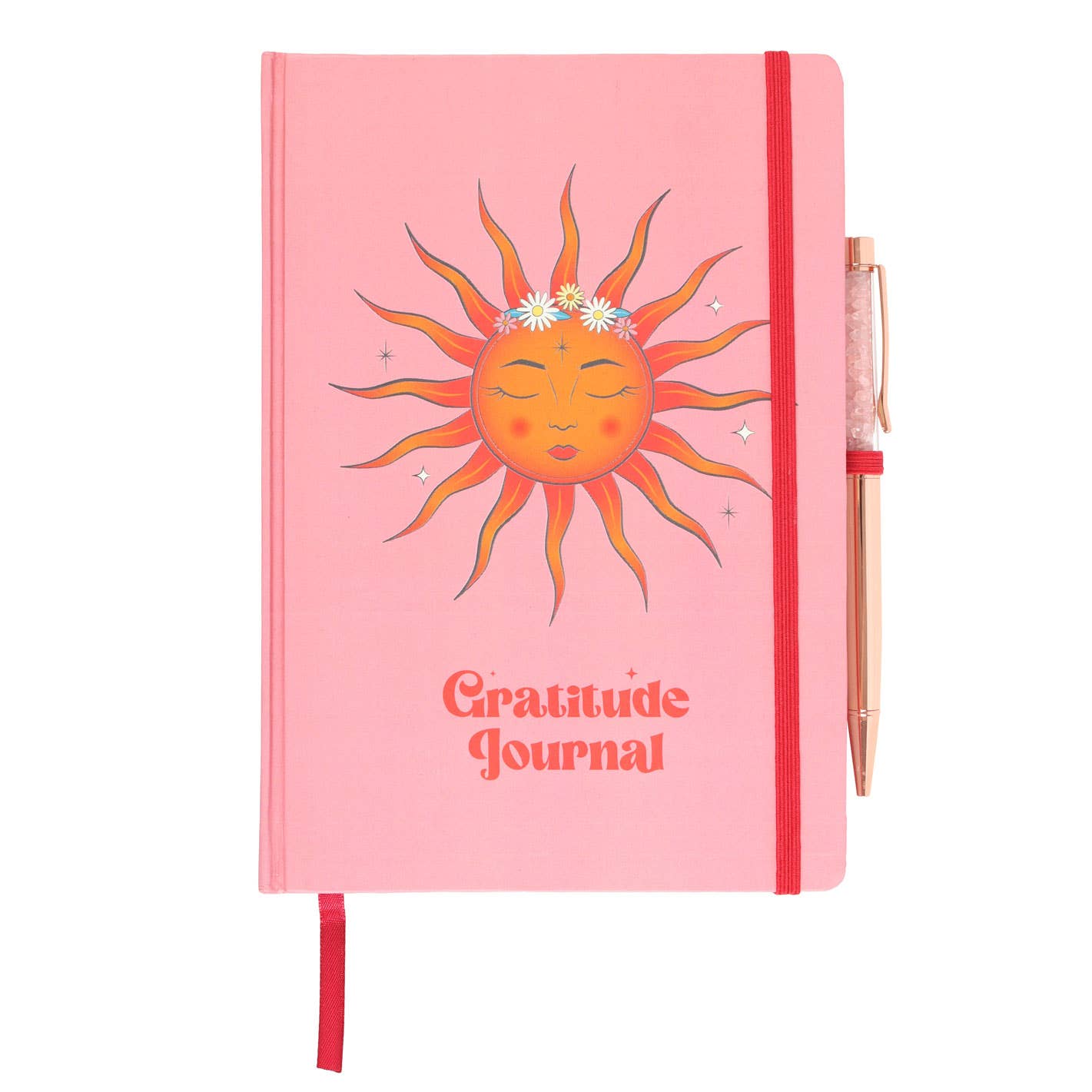 The Sun Gratitude Journal met Rozenkwartspen