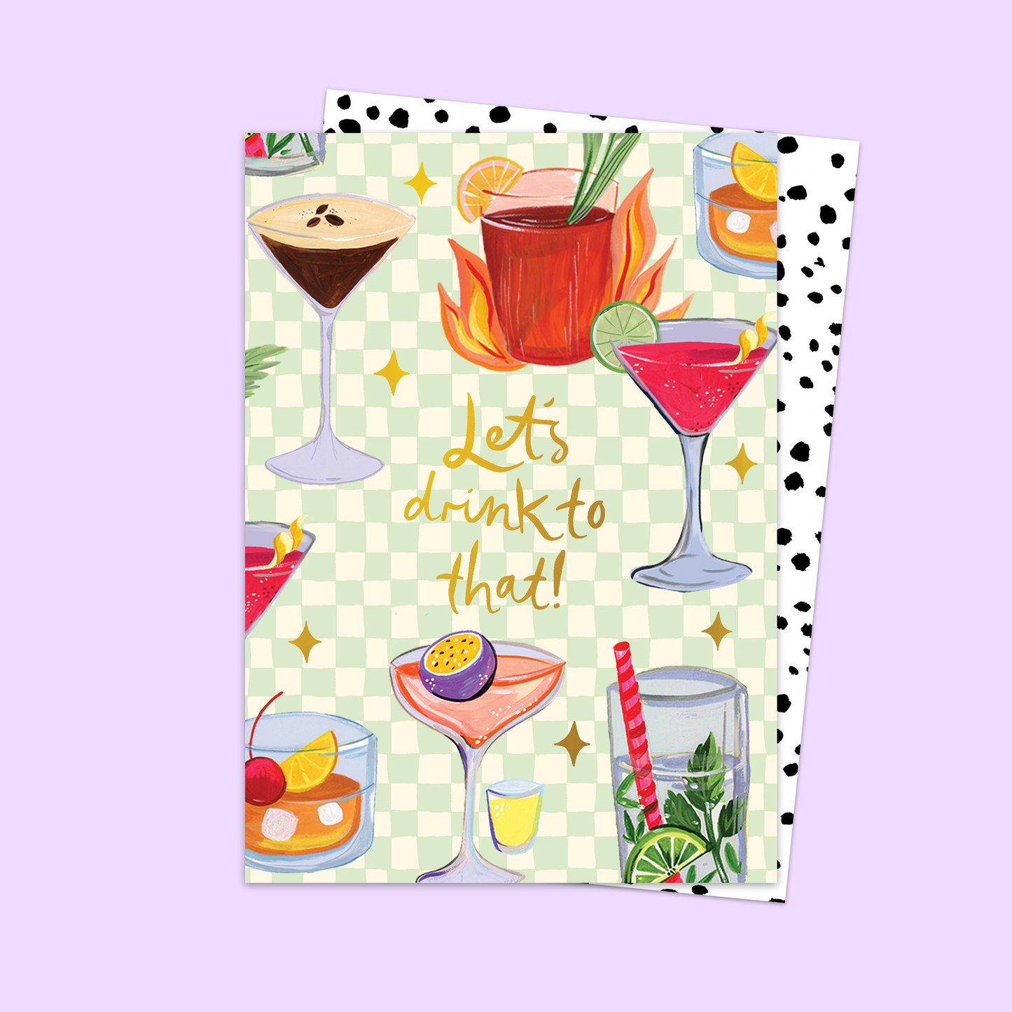 Laten we naar die kaart drinken