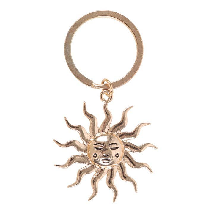 Gouden Zon Sleutelhanger