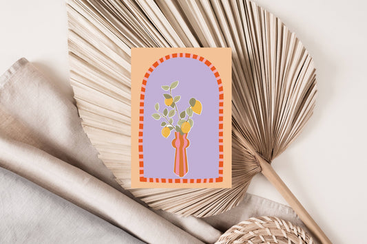 Flower vase  | Poster A5