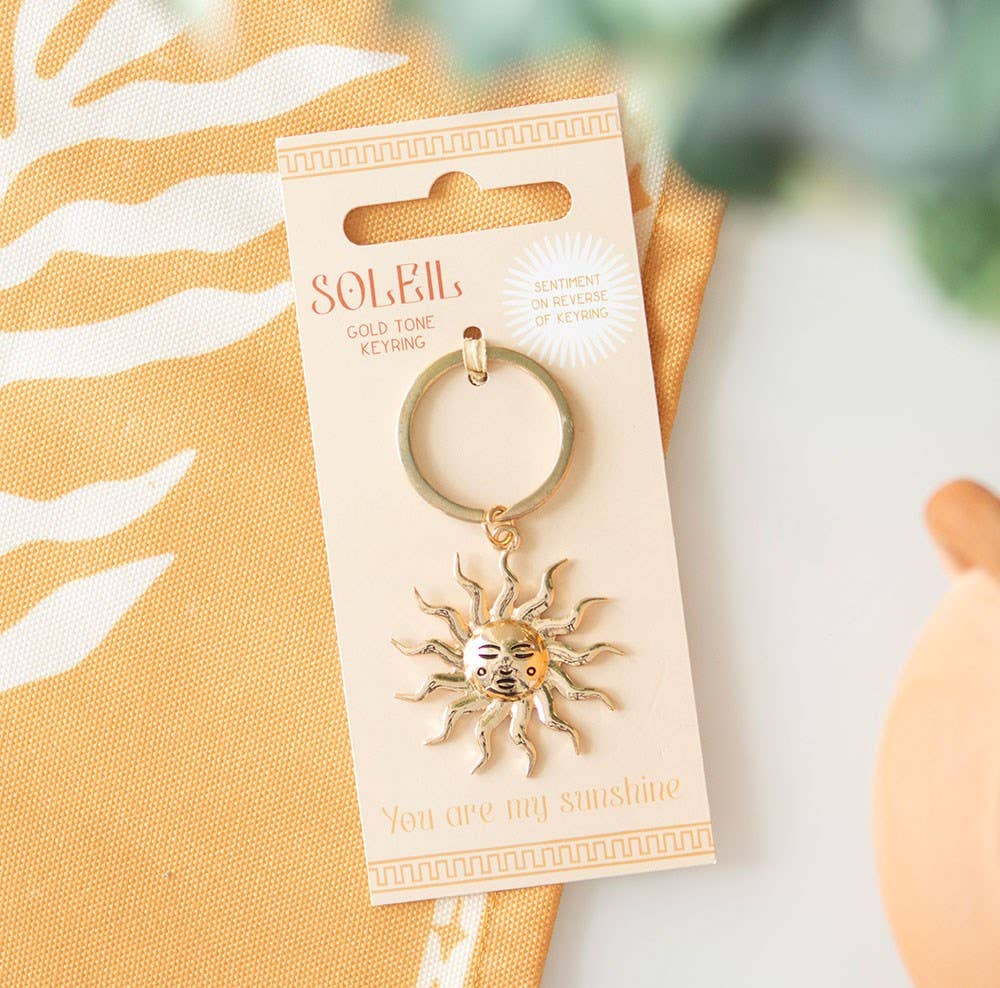 Gouden Zon Sleutelhanger