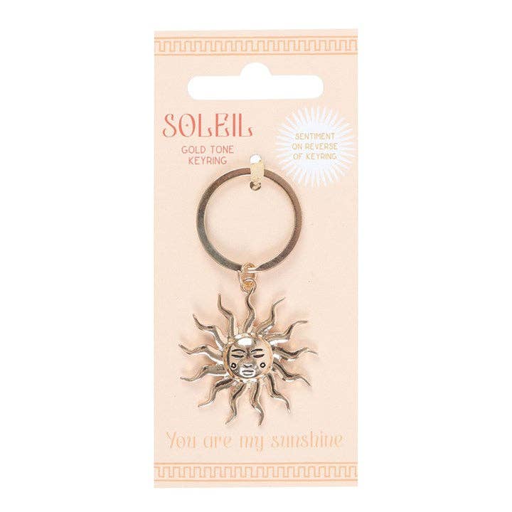 Gouden Zon Sleutelhanger