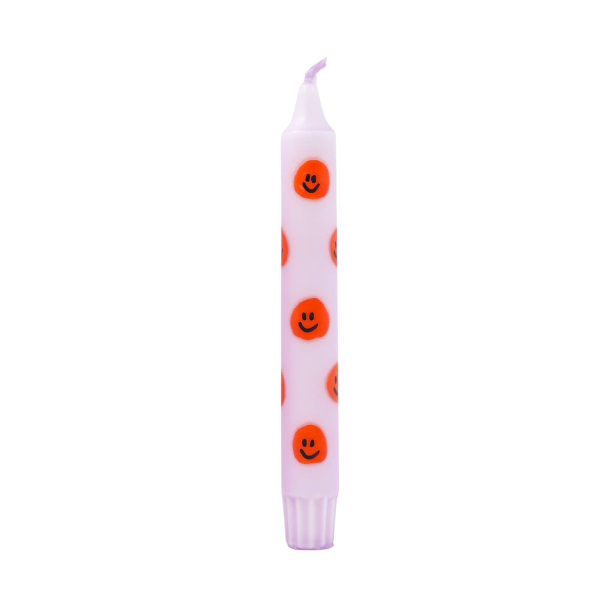 Kaars Smiley oranje