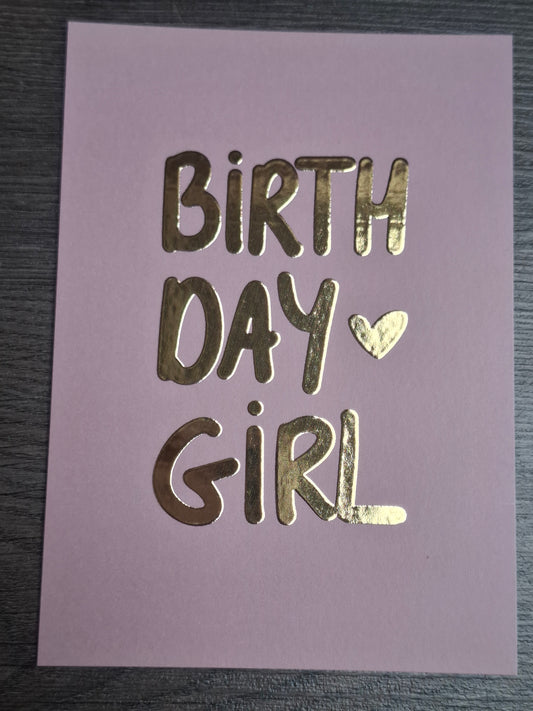 Kaart birthdaygirl
