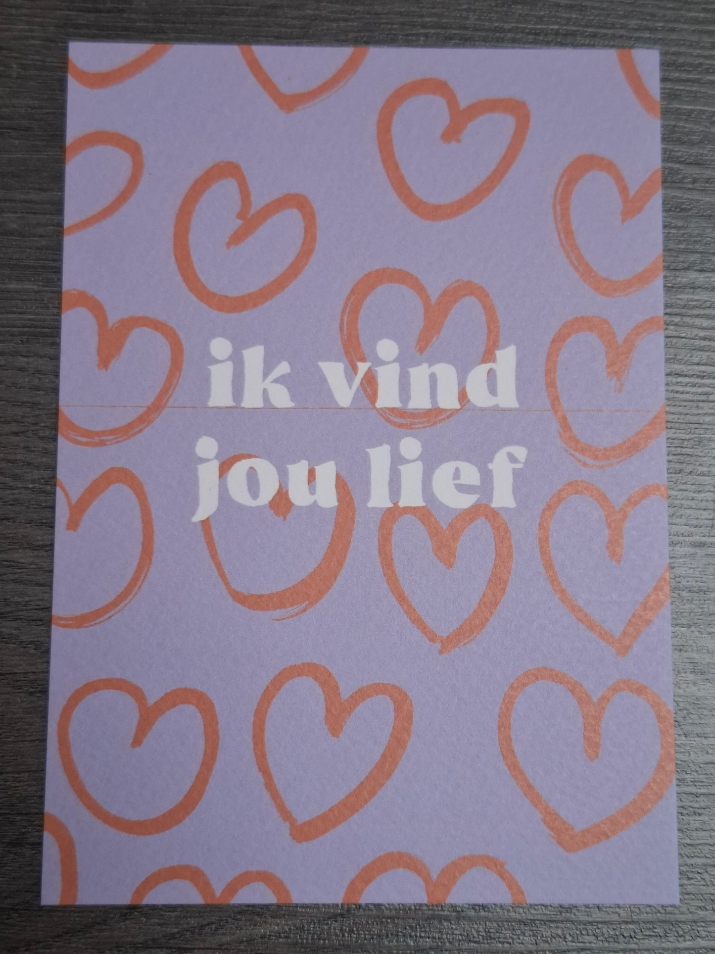 Kaart ik vind jou lief