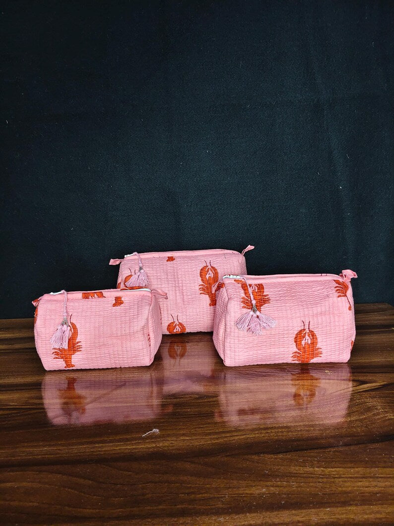 Lobster make up bag