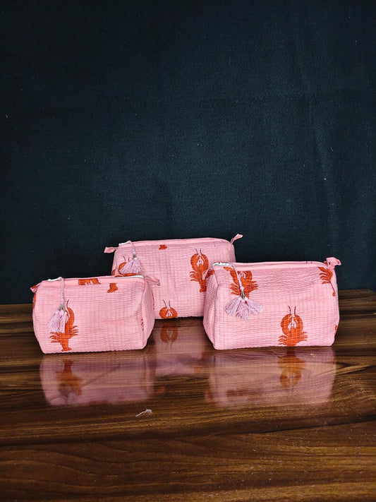 Lobster make up bag